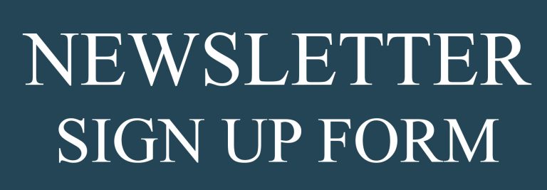 Newsletter sign up form